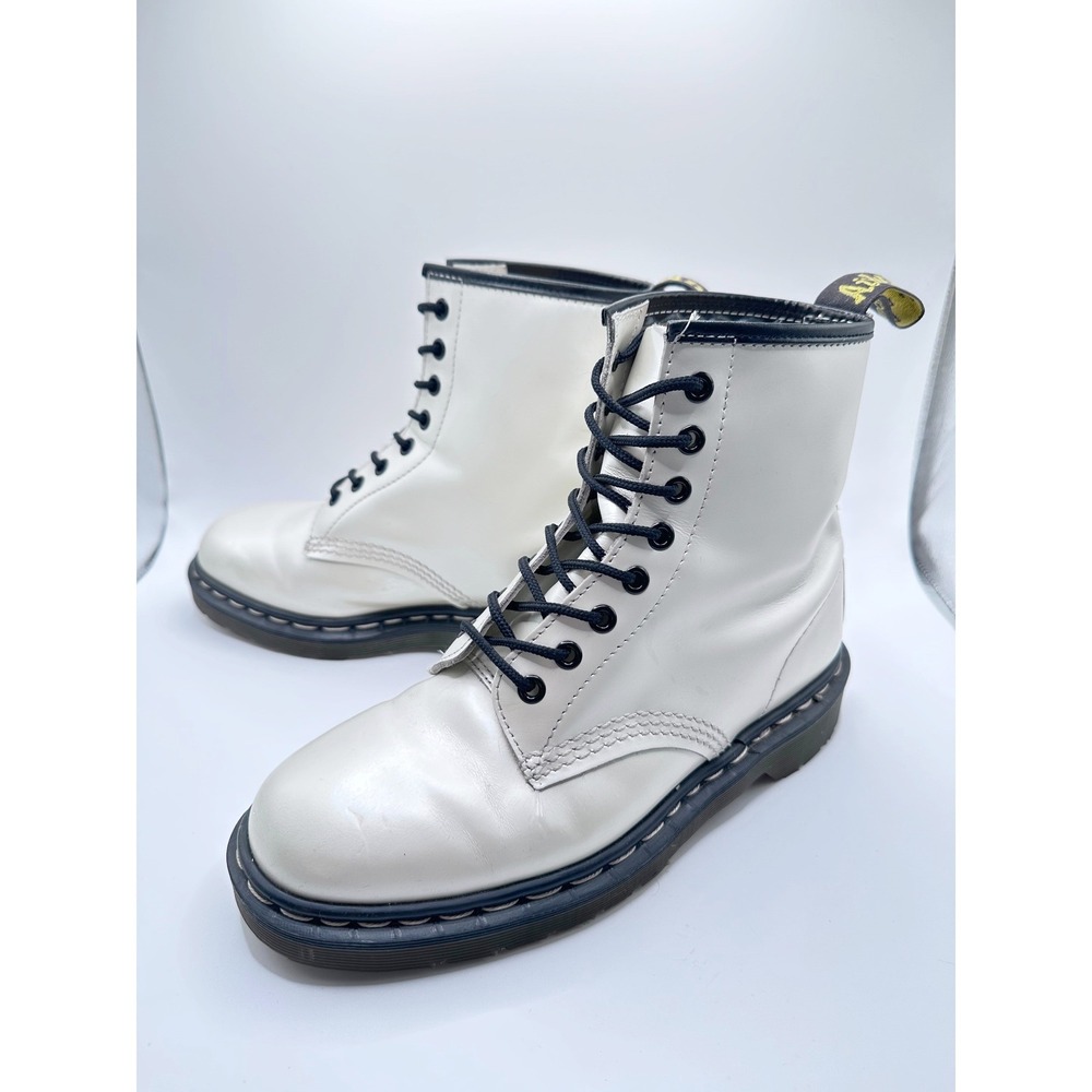 VTG Dr. Martens 1460 Pearl Boots Women US 8 UK 6 England Deadstock Style 1460